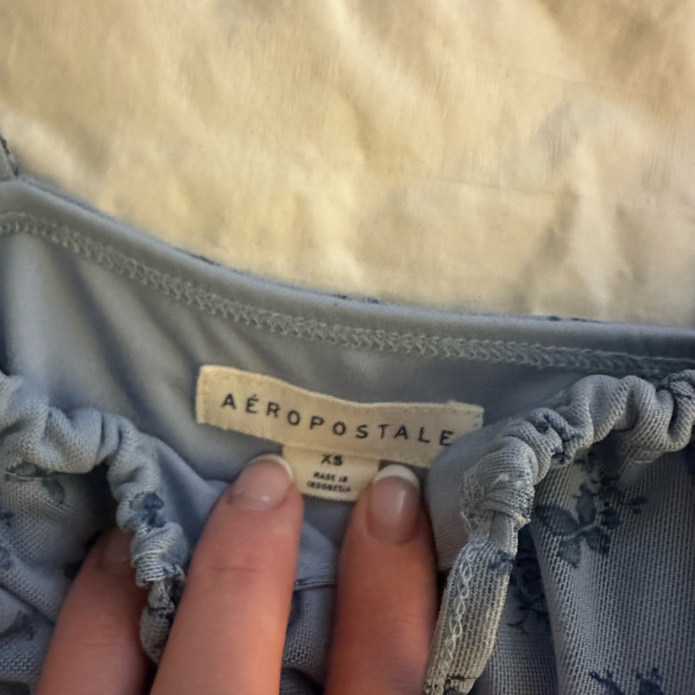 Aeropostale Light Blue Floral Dress - Picture 4 of 5